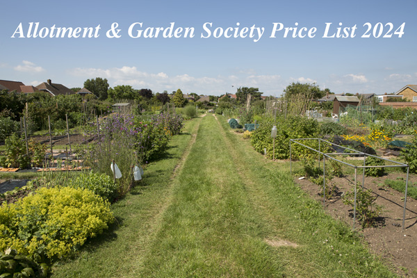 Allotment and Garden Society Price List 2024 June Update