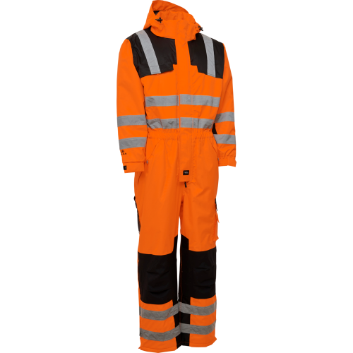 ELKA Visible Xtreme Thermal Coverall [HI-VIS Orange/Black] Sz M [Water Column: H2O: > 8,000mm]