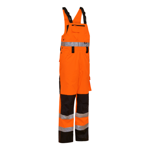 ELKA Visible Xtreme Bib & Brace HI-VIS ORANGE/BLACK 8,000mm Sz L