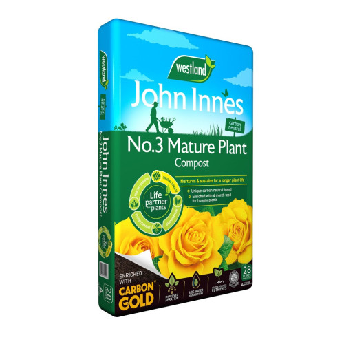 Westland John Innes No 3 Compost (Mature Plant) (Peat Free) [28L] (70/P) - Each