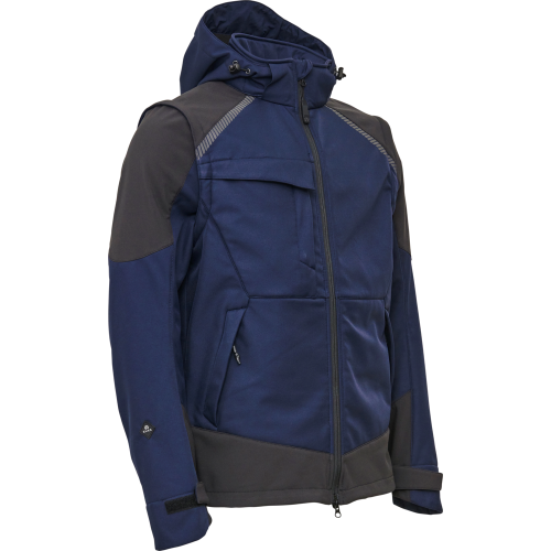 ELKA Working Xtreme Softshell Jacket [Navy/Black] Sz L [Water Column: H2O: > 8,000mm]