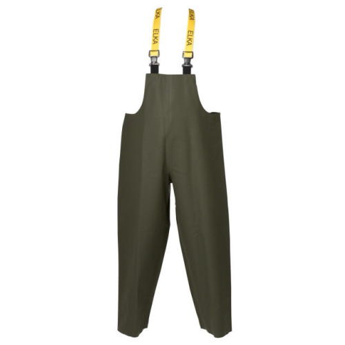 ELKA Bib & Brace PVC/Polyester 600g Olive Green 15,000mm
