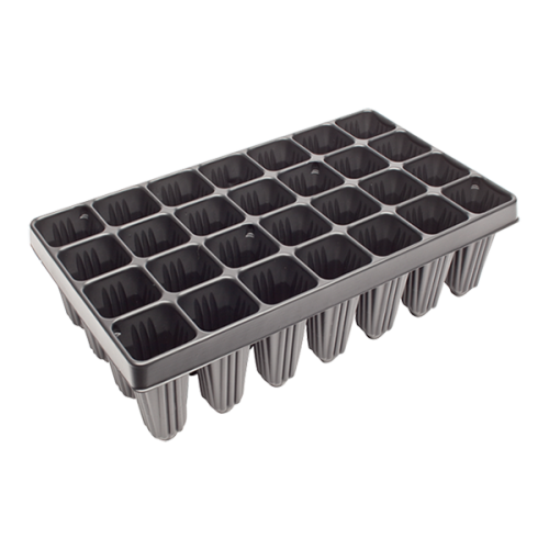 Modiform Tree Tray 28 Cells 370cc (Base Drainage) (Black) (980/P) - Each