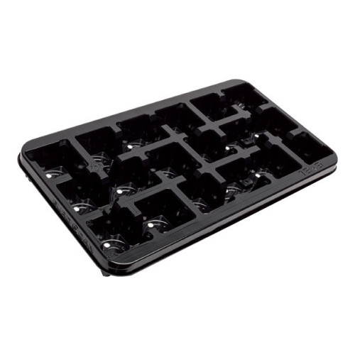 Modiform EURODAN 18x9cm Sq Transport Tray (Base Drainage) (Pristine) (1200/P,50/S) - Each