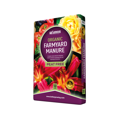 Growmoor Organic Peat Free Farmyard Manure - 50L Bag