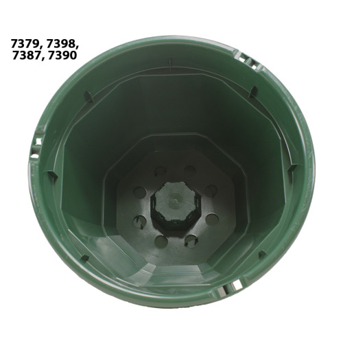 Soparco Octo Hanging Basket c/w Hanger + Saucer 27cm [7.0L] (Pine Green 54) (672/P,12x56/B) - Each