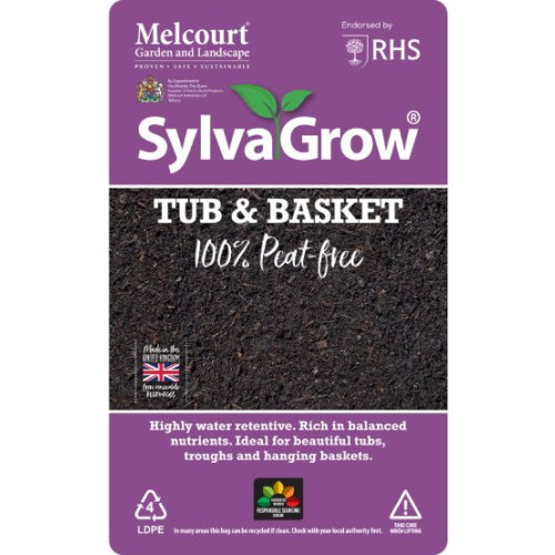 Melcourt Sylvagrow Tub & Basket Compost [40L] (75/P) - Each
