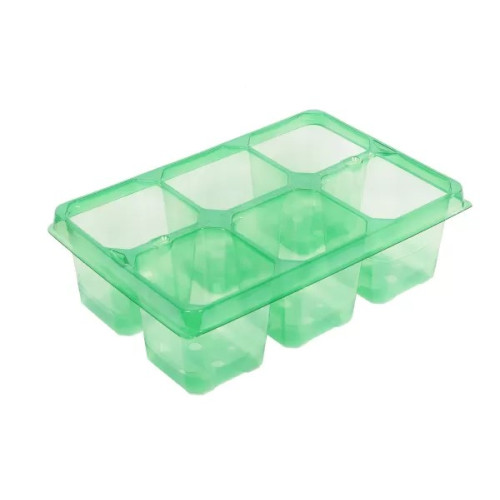 Modiform Endpack 1x6 (14/Shelf) (Transparent Green R-PET) (7140/P) - Each