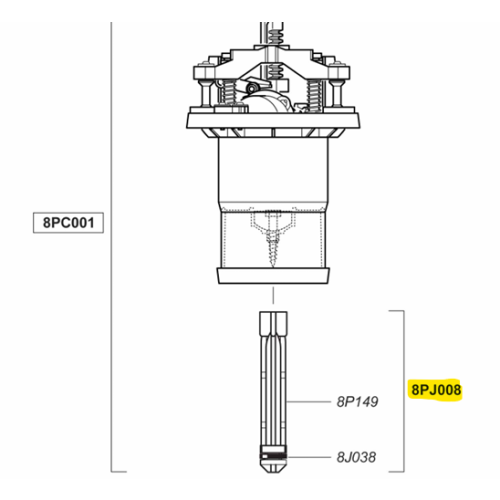 Dosatron D8R Piston Plunger Assembly and Seal