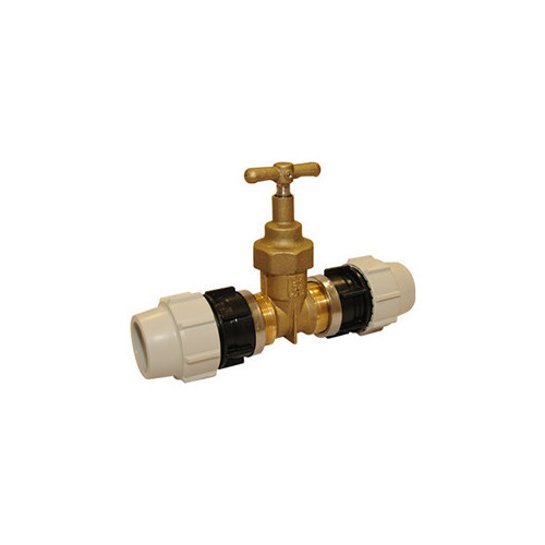 PLASSON DZR Stop Tap incl. Compression Fitting