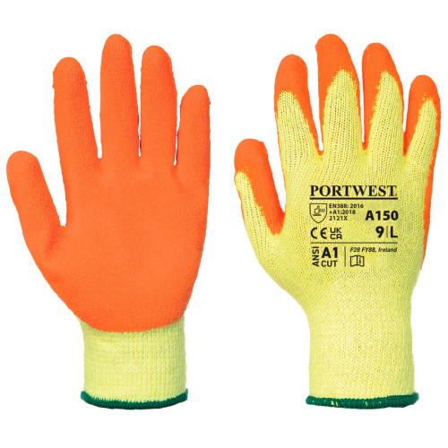 Latex Palm Grip Gloves (XLarge) (216/B,12/P) - Pair