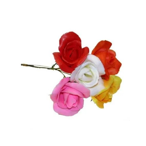 Plastic Assorted Rose (Pack of 100)