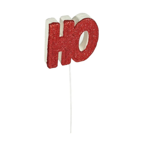 "Ho" Pick (Glitter White/Red) (30cm) - Each