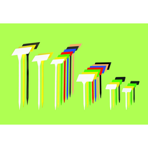 65cm Angled Bed Label (Head 16x10cm) SL650 (White) - Box of 25