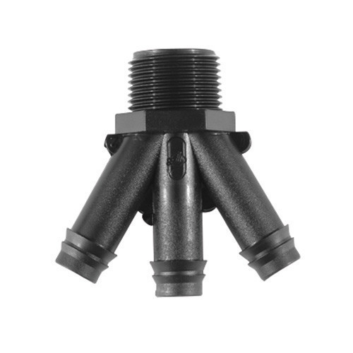 Barbed Y Piece 3 Way [3/4" BSP(M)]