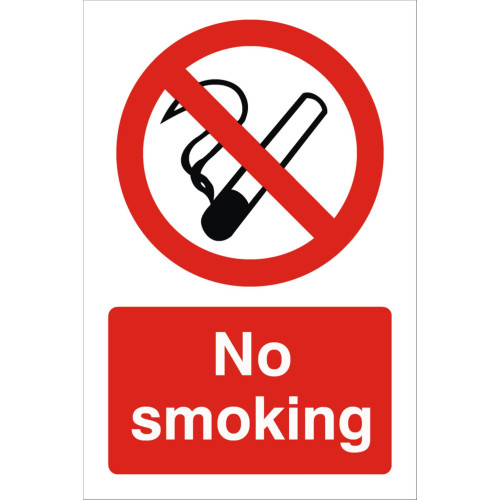No Smoking 240 x 360 Rigid