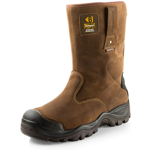 Buckler BSH010 S3 HRO WRU SRC Safety Buckshot Rigger Boot Waterproof [Crazy Horse] - Size 10