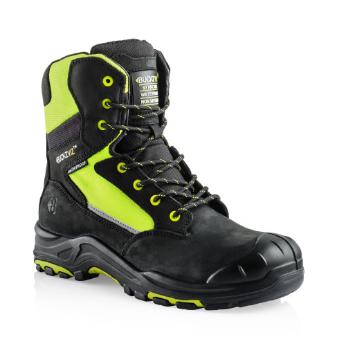 Buckler VIZ1 YL Anti-Scuff Safety Lace/Zip Boot [Safety Yellow]