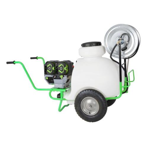 Barrow Sprayer 120L AR252 Electric Pump 56v EGO PU2710 + Hose Reel 50m