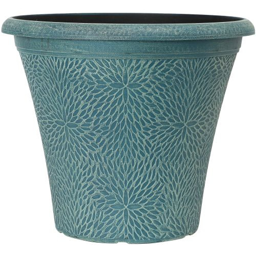 April Planter Round 14.5" [16.7L] (Indigo Green) - Each