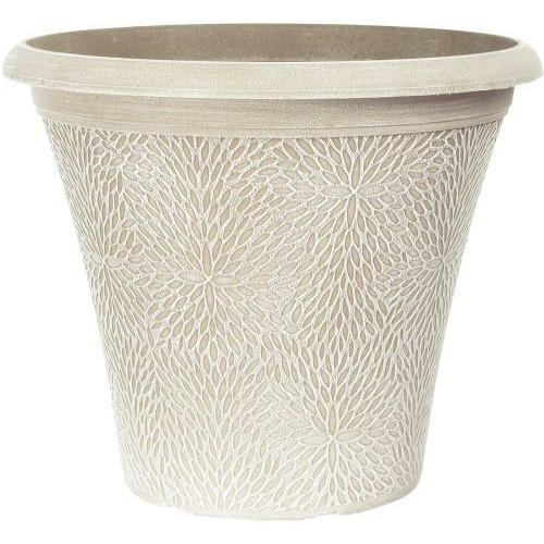 April Planter Round 14.5" (Powdered Beige Grey) - Each