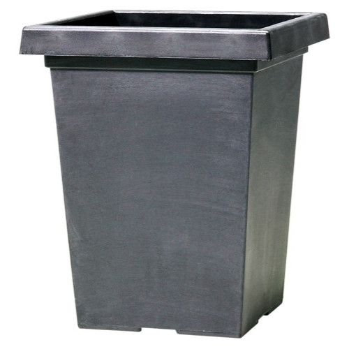 Tuscany Planter Tall Square 14.75" (Aged Black) - Pot