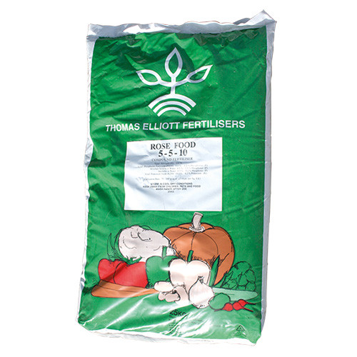 Thomas Elliott Rose Fertiliser (NPK 05-05-10 + 0.6Fe + 0.6Mg) [25kg] (40/P) - Bag