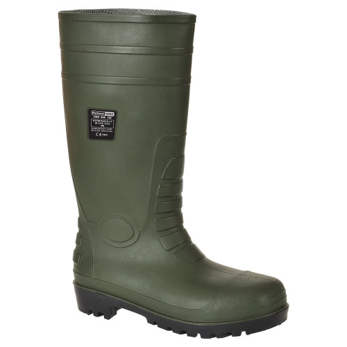 Portwest FW95 Steelite Classic Safety Wellington S5 [Green] Sz 9 (43)