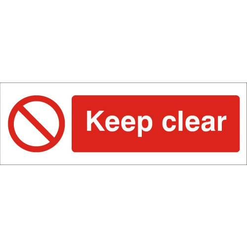 Keep Clear 120 x 360 Rigid