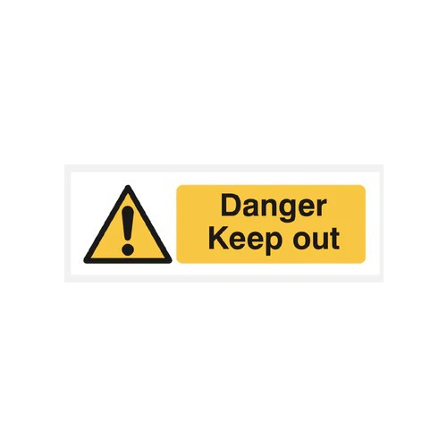 Danger Keep Out 120 x 360 Rigid