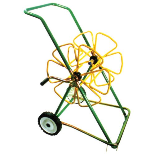 Medium Hose Trolley with Stabilisers [150m x 1/2"] [Green/Yellow]