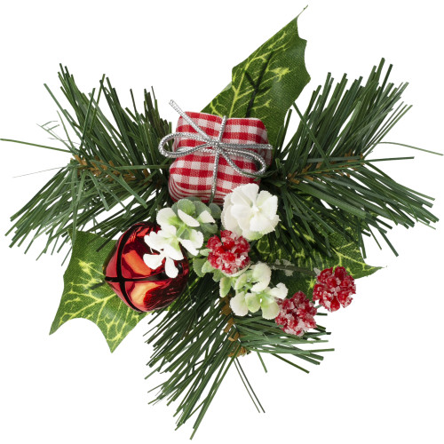 [04] Christmas Pick Pine and Holly with Giftbox (Pack of 12)