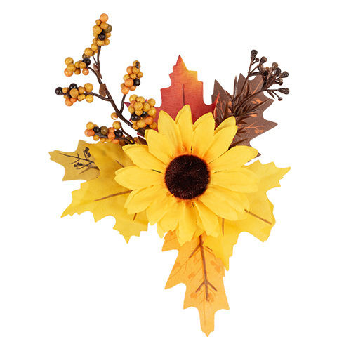 [11] Autumn Pick with Sunflower - Pack of 12