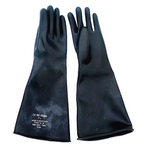 Black Gauntlet Gloves 17" CE Marked Size 11