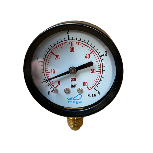 Dry Pressure Gauge 0-10 bar (Bottom Connection)