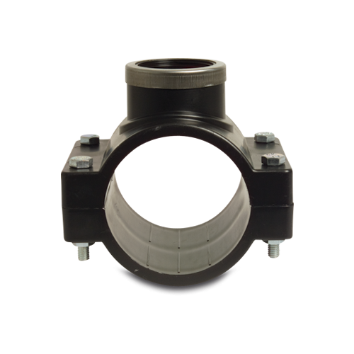 Compression Saddle 63mm x 1/2"(F) Black [10 bar]