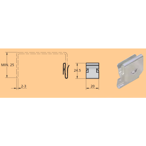 Purlinclip - Stainless Steel (1000/Box) - Each