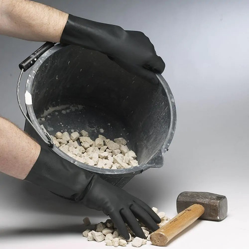 Heavy Duty Gloves Latex Rubber 30cm (12") CE Cat III