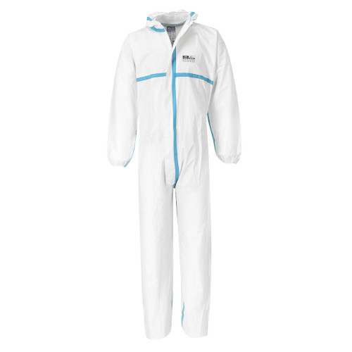 Biztex Microporous Coverall Type 4/5/6 (White) - Large