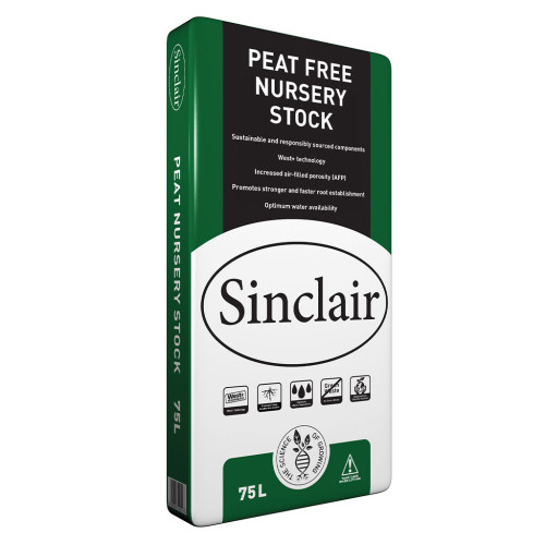 Sinclair Peat Free Nursery Stock Compost [75L] (45/P) - Each