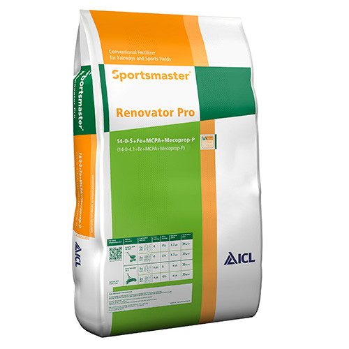 ICL Sportsmaster Renovator Pro (NPK 14-0-5+Herbicide+Fe) (Feed Weed & Mosskiller 35g/sqm) [25kg] (40/P)