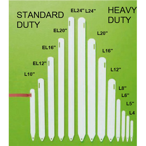 12" Pot Label L12" (White) - Box of 50