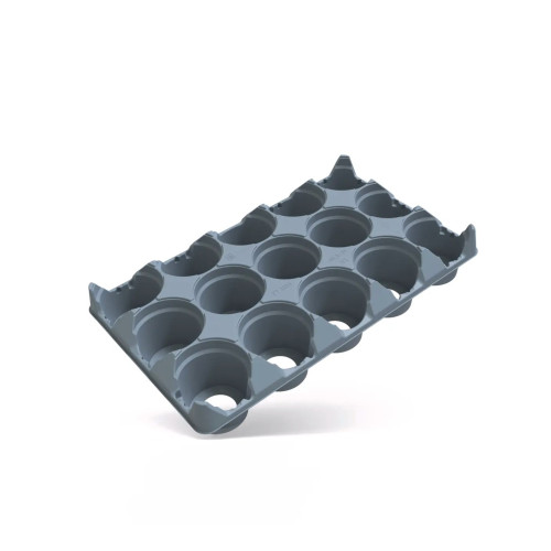 Teku TT3153-10.5/15AZ Low Shuttle Tray (Circular Grey) (1110/P,15x74/S) - Each