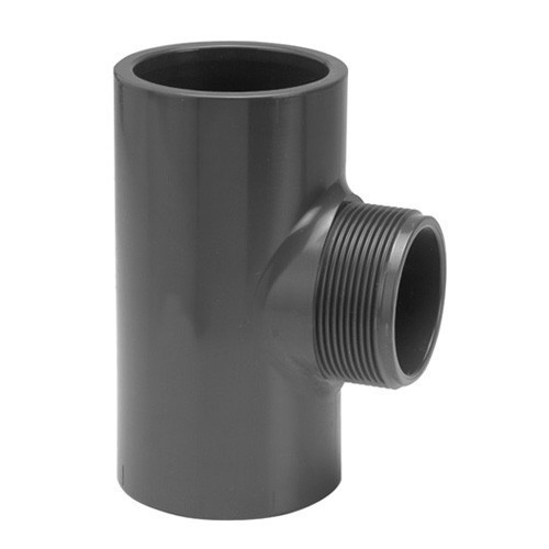 PVC Tee 32mm x 1"(M) x 32mm [16 bar]
