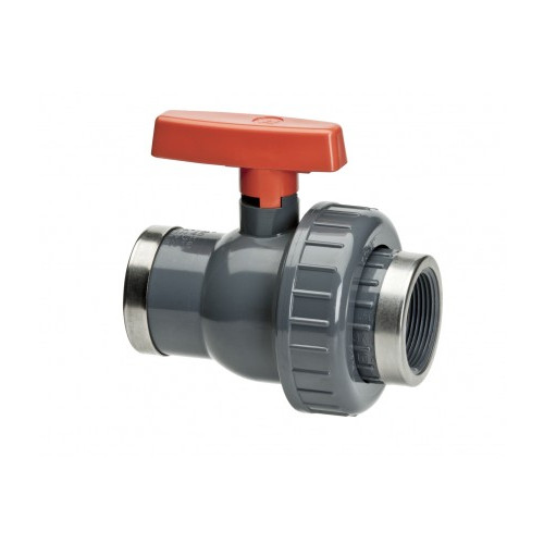 PVC Single Union Valve 3/4"(F) [16 bar]