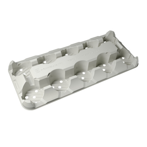 Teku Series PT2556-10.5/10 D Tray (Circular Natural Grey) (1656/P) - Each