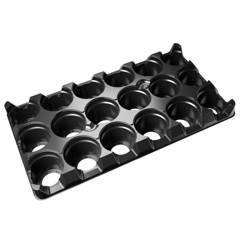 Teku TT3155-9/18AZ Low Shuttle Tray (Black) (1230/P,15x82/S) - Each