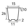 Modiform Multi-Cell Propagation Tray 390 Cells (Black) (2250/P) - Each