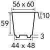 Modiform 2 x 10 Pack With Lip (Black) (4704/P56x84/S) - Each