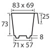Modiform Endpack 2x6 (16/Shelf) (Transparent Green R-PET) (3480/P) - Each